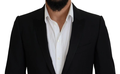 Shop Dolce & Gabbana Black Slim Fit Formal Martini Men's Blazer