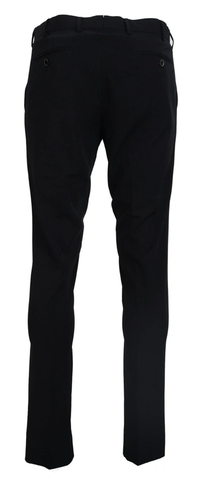 Shop Domenico Tagliente Elegant Black Italian Dress Men's Pants