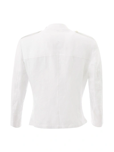 Shop Sealup White Linen Saharan Men's Jacket