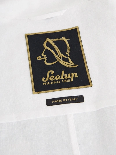 Shop Sealup White Linen Saharan Men's Jacket