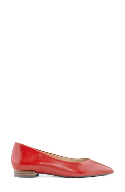 Shop Marc Joseph New York Bianca Pointed Toe Pump In Red Napa Soft