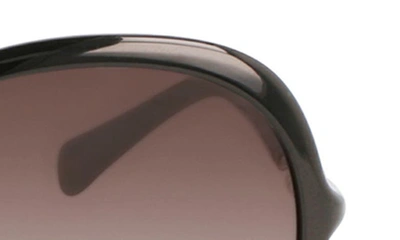 Shop Longchamp 59mm Roseau Modified Rectangle Sunglasses In Black