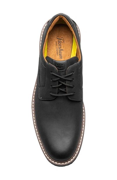 Florsheim Norfolk Plain Toe Derby In Black Ch