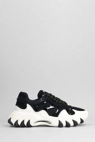 Shop Balmain B East Sneakers In Black Polyester