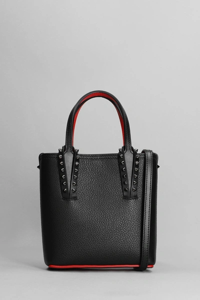 Shop Christian Louboutin Cabata Hand Bag In Black Leather