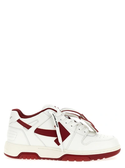 Shop Off-white Out Of Office Sneakers In Bordeaux