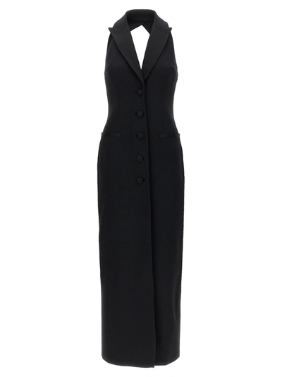 Shop Versace La Vacanza Medusa 95 Capsule Dress In Black