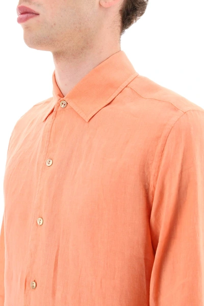 Shop Agnona Classic Linen Shirt