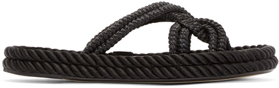 Isabel Marant Black Popeye Rope Sandals