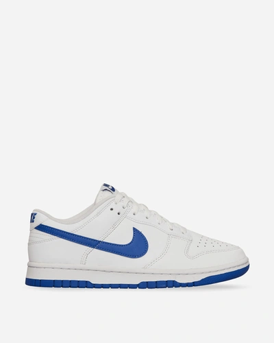 Shop Nike Dunk Low Retro Sneakers White / Hyper Royal In Multicolor