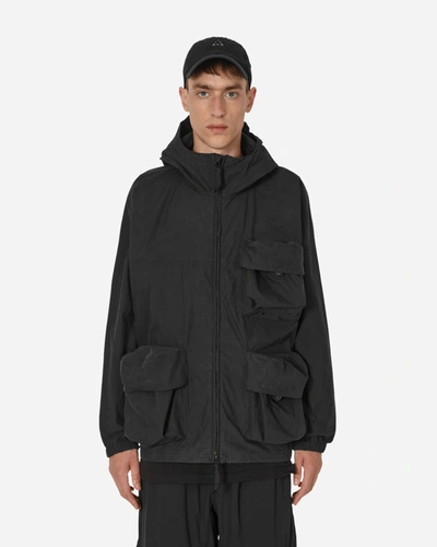 Shop Snow Peak Indigo C/n Parka Jacket In Black