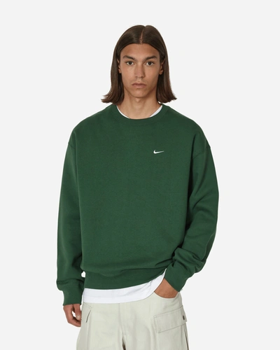 Shop Nike Solo Swoosh Crewneck Sweatshirt Fir In Multicolor