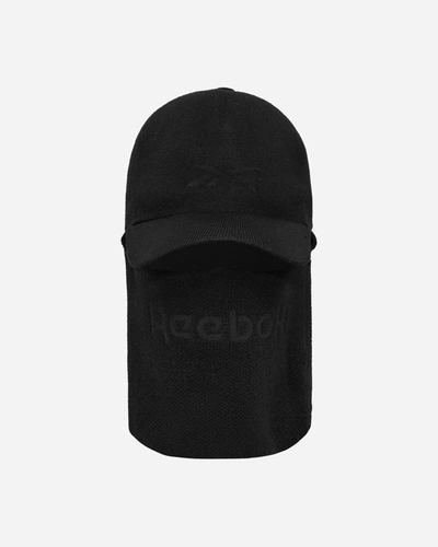 Shop Reebok Vector Knitted Cap In Black