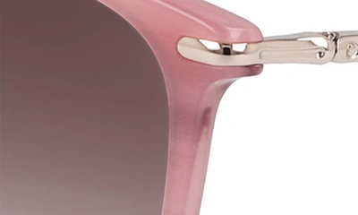 Shop Longchamp 54mm Gradient Cat Eye Sunglasses In Marble Rose