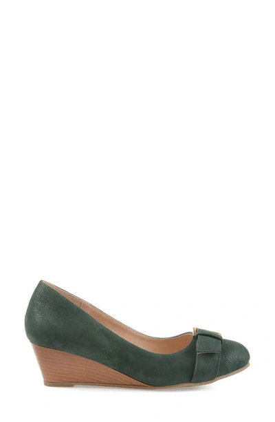 Shop Journee Collection Grayson Wedge Pump In Green