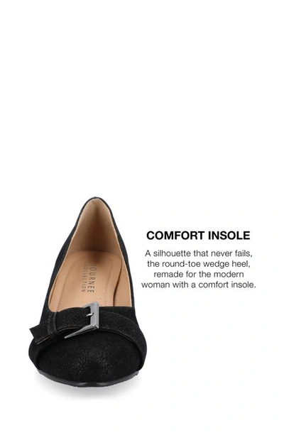 Journee Collection Journee Graysn Wedge Pump In Black