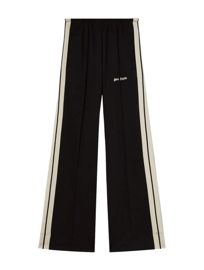 Shop Palm Angels Classic Loose Track Pants Black Off Whit In Black Off White