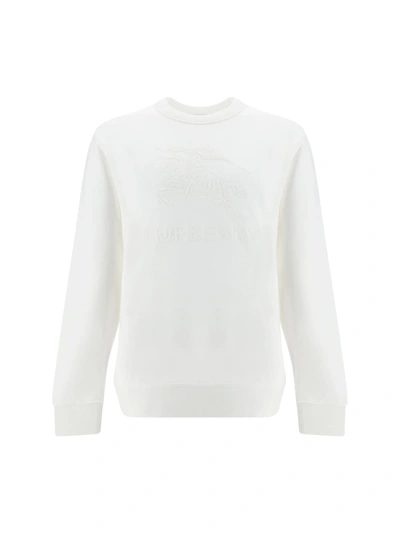 Shop Burberry Rayner Sweatshirt In White