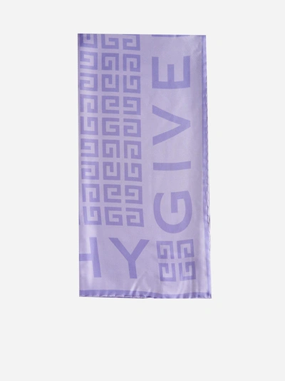 Shop Givenchy 4g Logo Silk Scarf In Default Title