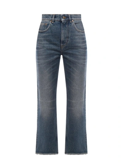 Shop Golden Goose New Cropped Flare Jeans In Default Title
