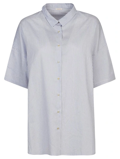 Shop Apuntob Cotton And Silk Blend Shirt In White
