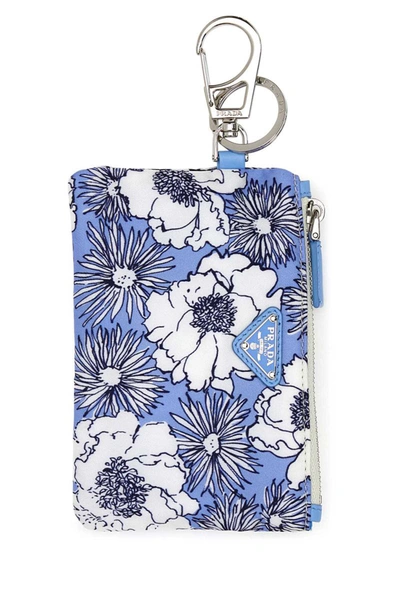 Shop Prada Key Tag In Floral