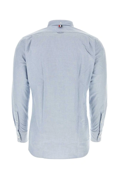 Shop Thom Browne Shirts In Lightblue