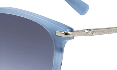 Longchamp 54mm Gradient Cat Eye Sunglasses In Marble Blue