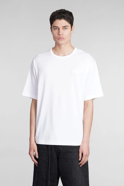 Shop Acne Studios T-shirt In White Cotton