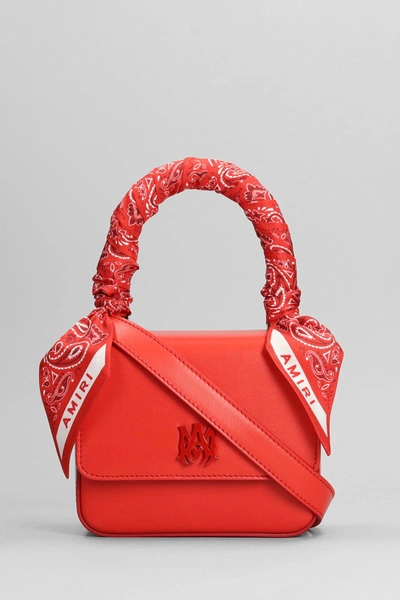 Shop Amiri Hand Bag In Red Leather