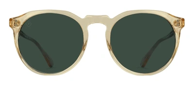 Shop Raen Remmy 52 S047 Round Polarized Sunglasses In Green