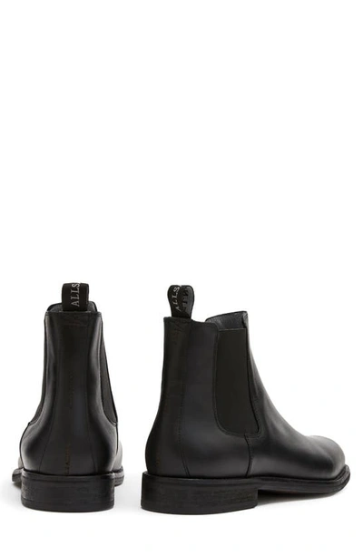 Shop Allsaints Harley Chelsea Boot In Leather Black