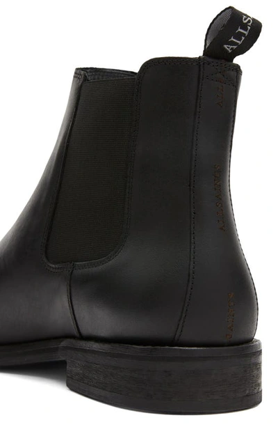 Shop Allsaints Harley Chelsea Boot In Leather Black