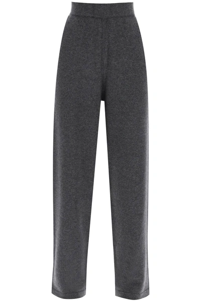 Shop Golden Goose Cashmere Knit Pants In Grey Melange (grey)