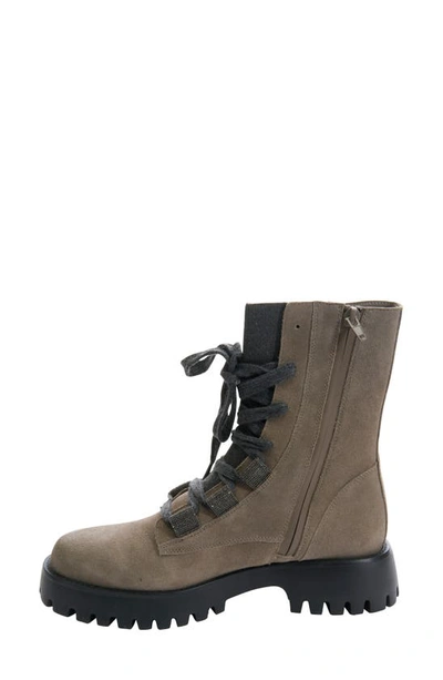 Shop Vaneli Zabou Water Resistant Lace-up Boot In Dk Taupe
