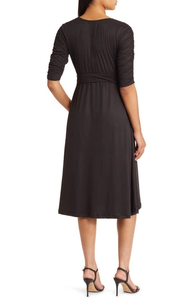 Shop Kiyonna Gabriella A-line Dress In Black Noir