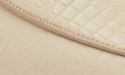 Shop Kaanas Sardinia Croc Embossed Mule In Off White