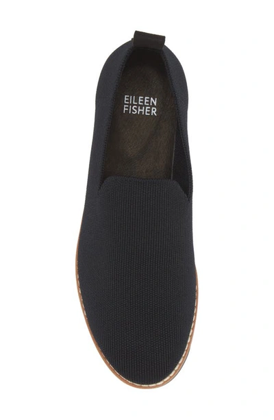 Shop Eileen Fisher Novo Knit Loafer In Black