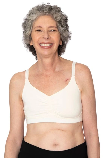 Shop Anaono Monica Full Coverage Post-surgery Pocketed Wireless Bra In Ivory