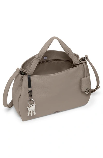 Shop Tumi Marylea Leather Crossbody Bag In Taupe