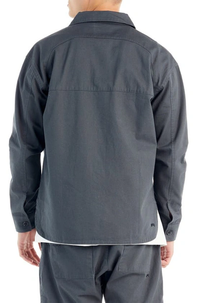 Shop Nana Judy Dover Oversize Shirt Jacket In Slate