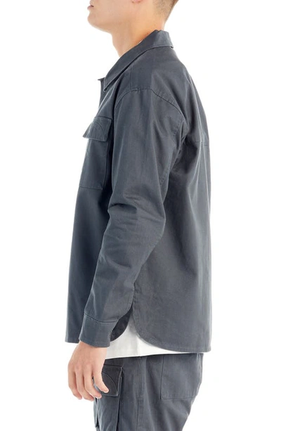 Shop Nana Judy Dover Oversize Shirt Jacket In Slate