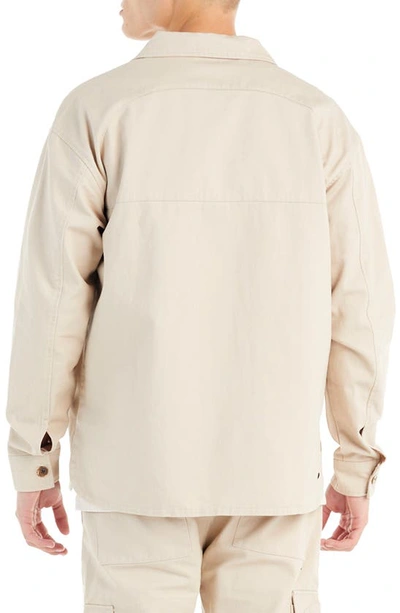 Shop Nana Judy Dover Oversize Shirt Jacket In Bone