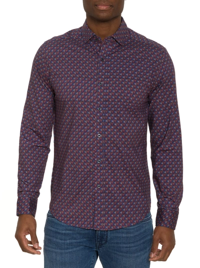 Shop Robert Graham Barrone Motion Long Sleeve Button Down Shirt In Multi