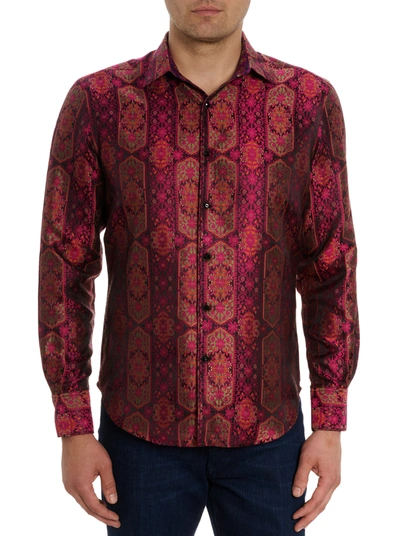 Shop Robert Graham Limited Edition The High Renown Button Down Shirt In Magenta