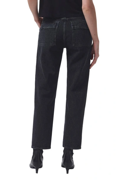 Shop Agolde Cooper Relaxed Cargo Organic Cotton Jeans In Panther