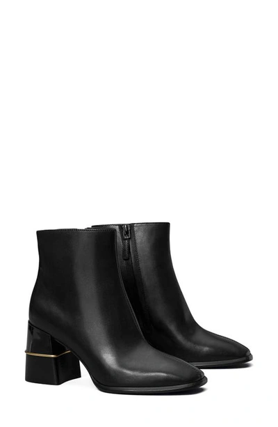 Tory Burch Leather Ankle Bootie In Perfect Black