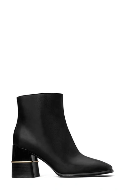 Tory Burch Leather Ankle Bootie In Perfect Black