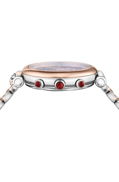 Shop Ferragamo Ora Two-tone Bracelet Watch, 40mm In Two Tone