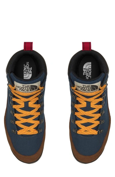 Shop The North Face Back-to-berkeley Iv Waterproof Boot In Shady Blue/ Monks Robe Brown